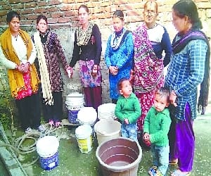 drinking water shortage in new tehri.